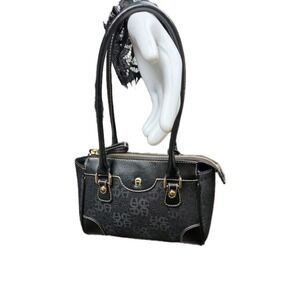 Etienne Aigner small black signature classic design handbag purse‎